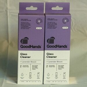 GoodHands Glass Cleaner Lavender Bloom Concentrate Powder Packets - 2‎ Boxes